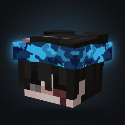 Bandana mimetica blu