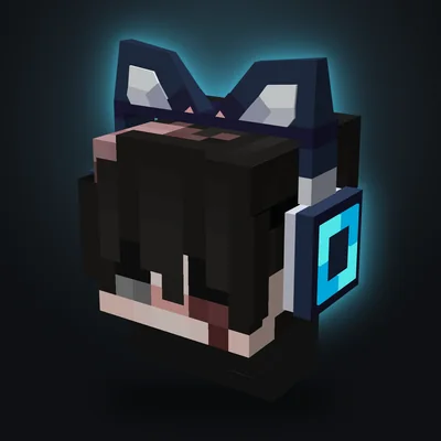 Cuffie gatto blu