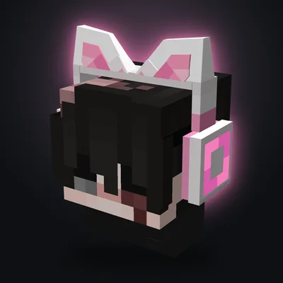 Cuffie gatto rosa